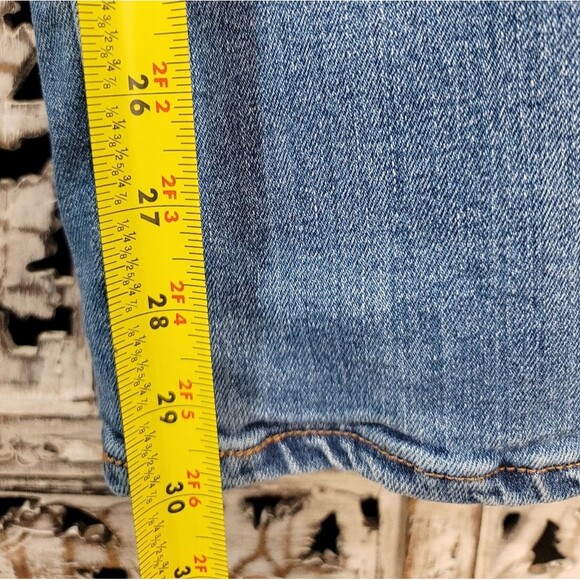 Saddlebred Distressed Blue Denim Tapered Fit Mens Size 36/30 - Picture 7 of 11